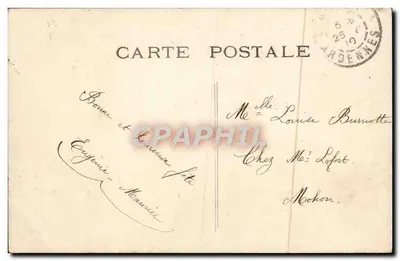 Casal no jardim — com cesta de flores — editor BBN n°16 — Verso