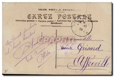 Dos chicas en un jardín — Editor EOK Paris, n° 3017 — Reverso