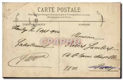 Chambéry — Cour du Château — Préfecture — LL. Éditeur : LL. — Verso