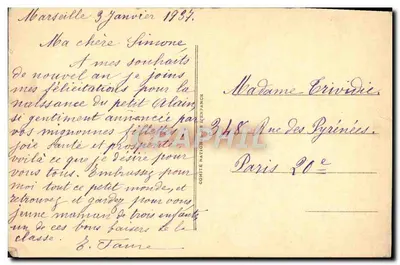 Marseille — Katedra i Najświętsza Panienka Strzegąca — LL, n° 140 — Rewers