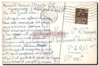 MARSEILLE — Um canto do velho porto e N.-D. da Guarda — Barcos de pescadores — Phockt — Verso