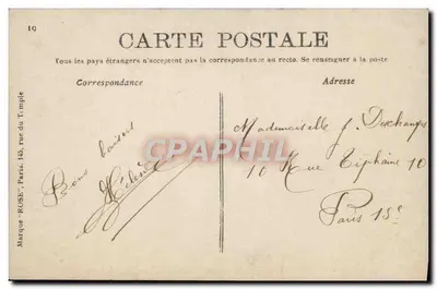 Bois de Boulogne — Il Pavillon de Longchamps — editore ROSE, n°1041 — Verso