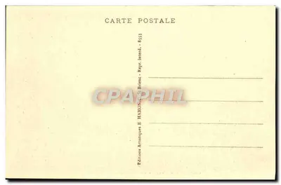 Saint-Brieuc — Palácio de Justiça e Jardim Público — editor A. Baury — Verso