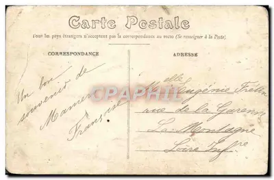 Bilhete postal antigo Mamers Rue du fort — Verso