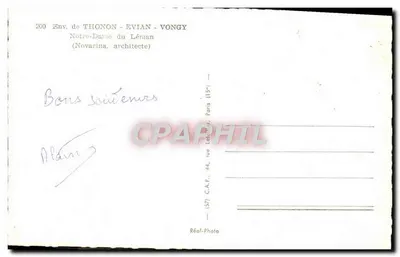 Kościół Najświętszej Maryi Panny nad Lemanem — Otoczenie Thonon-Evian — Réal-Photo — Rewers