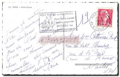 Najświętsza Maryja Panny z Paryża — widok fasady — Chantal — Rewers