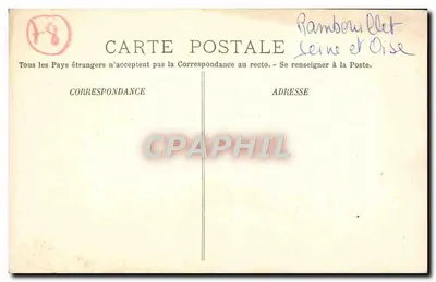 Rambouillet — Katedra Świętego Lubina — H. E. à R. — Rewers