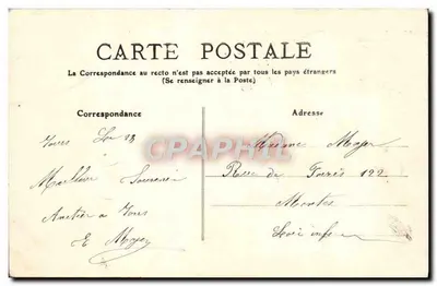 Hôtel de Ville y Palacio de Justicia — Boulevards Heurteloup — Editor no identificado — Reverso