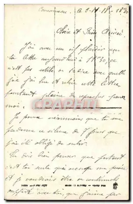 Marinheiro e mulher à beira do mar — Revanche 329 — Verso