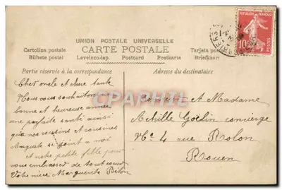 Au Bonheur des Enfants — scena sklepu — wydawca S, nr 2513 — Rewers
