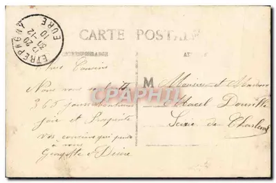 Enfant avec vélo — scène de jardin — éditeur OTO, n° 826 — Back