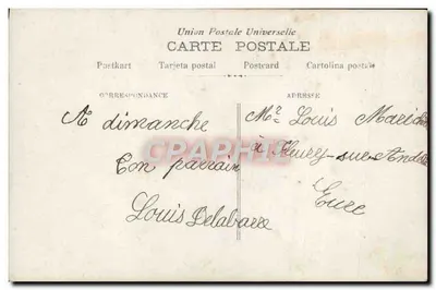 Dziecko z wózkiem kwiatów — Szczęśliwego święta — B.F. n°387 — Rewers