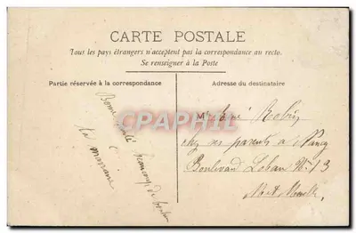 Mulher em vestido com motivos — decoração de tulipas — editor desconhecido, n° 4899 — Verso