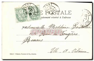 Deux jeunes filles — studio photographique — éditeur Clément, Tournier & Cie, Genève — Achterkant