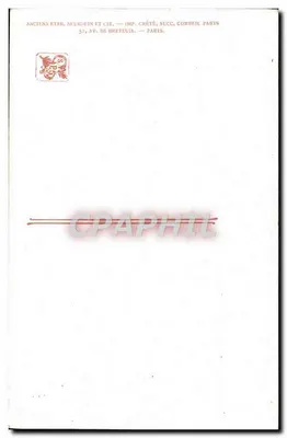 Rêverie — Sociedade dos Artistas Franceses — Aif. Guillou, Pinxit — Verso