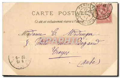Dziecko grające na flet — pies obok — B. Sirven, Imp. Toulouse-Paris, n° S. 8.211 — Rewers
