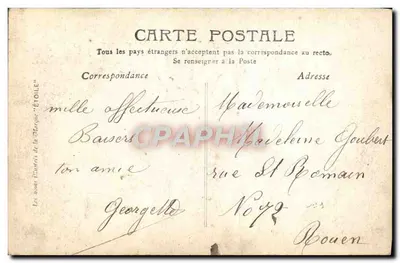 Mademoiselle Adèleleine — Editor não visível — número de série não visível — Verso