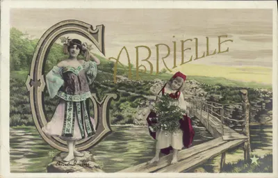 Mulher e criança em um ponte — AbrIELLE — Pierre Guillet