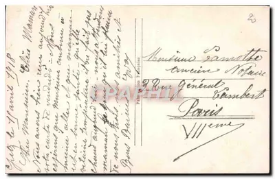 Arranjo de flores de muguet — Porte Bonheur — Editor não identificado — Verso