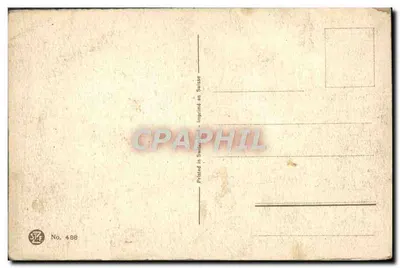 Paisagem de outono com riacho e bétulas — editor STF, n° 488 — Verso
