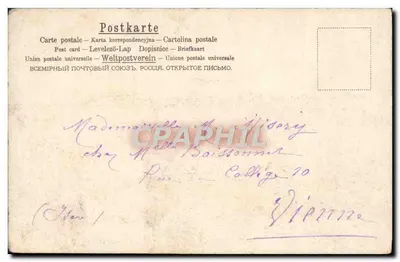 Róże — różowe kwiaty i pąki — wydawca A.M.B. N° 393 — Rewers