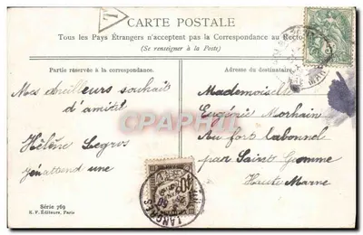 Viola — offerta discreta — K.F. Editore, Parigi, Serie 769 — Verso