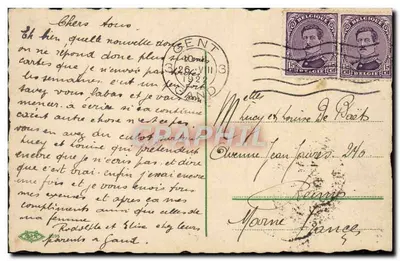 Bom para um beijo — P.F.G. Depositado — carta postal humorística — Verso