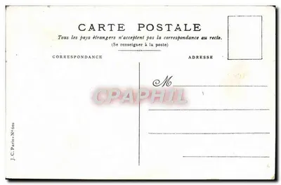 Arranjo de violetas e gerânios — Envio de um Coração Amigo — J.C. Paris - N°602 — Verso
