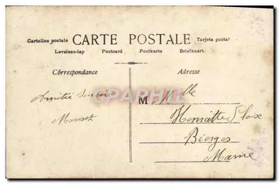 Casal abraçado — jardim florido — editor anônimo, n° 497 — Verso