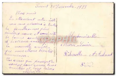 Bouquet kolorowych kwiatów — ptak — wydawca DIX n° 1223/5 — Rewers