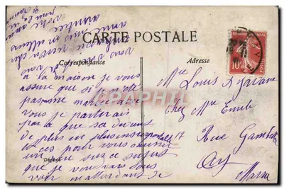 Manon — scène de l'histoire de Manon Lescaut — éditeur Waleri, Paris — Verso