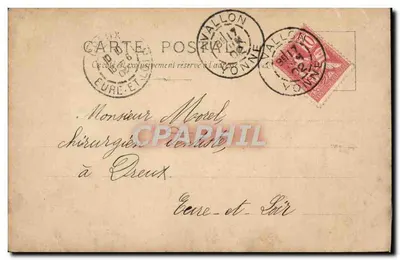 Criança e cachorro — Vallon, 17 de junho de 1902 — Van Bossch, Strasbourg, série N°1 — Verso