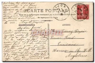 Joven mujer con sombrero adornado de flores — recuerdo y flores — De Angele Jacotot, n°20 — Reverso