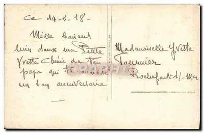 Arranjo de rosas coloridas — editor REX, n° 536 — Verso