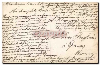 Casal amoroso — cena de jardim — N.N. Paris, n°1275 — Verso