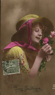 Jovem mulher perfumando uma rosa — Bons Lembranças — DR. PRINCE 115