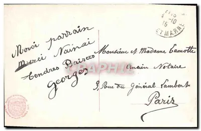 Enfant en tenue de marin — avec bouquet de roses — éditeur Laisette — Reverso