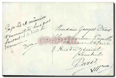 Kwiaty i ptak — Tenderness — Furia 1877 — Rewers