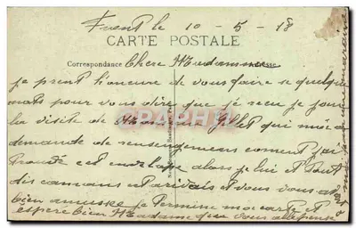 Arranjo de rosas — editor La Pensée, n° 390 — Verso