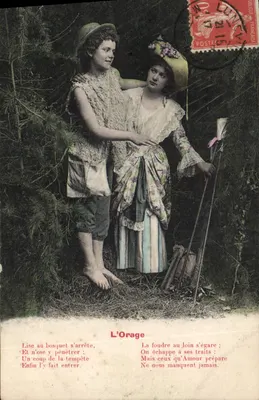 Duas jovens mulheres em um bosque — A Tempestade — Editor: A Tempestade, n° 13