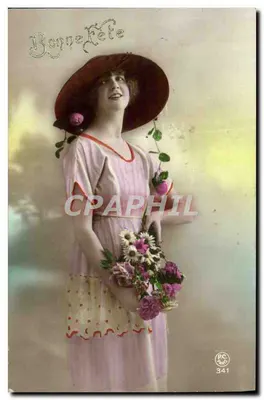 Jovem mulher com chapéu vermelho — Bonnefête — P.C. Paris n°341