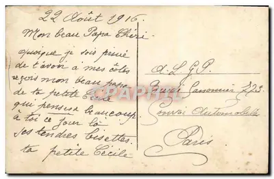 Mała dziewczynka — Urodziny — DIX 460 — Rewers