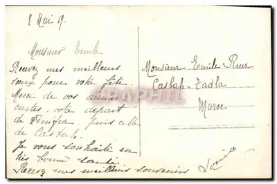 Pejzaż z kościołem — Saint-Émilion — Gloria, n°1017 — Rewers