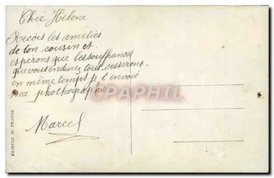 Général Joffre — portrait en uniforme avec décorations — Pirov Ph. D.R. 168 — Verso