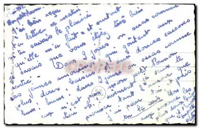 Jovem casal se beijando — PC PARIS 6189 — Verso