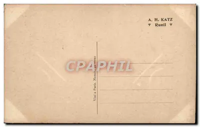 Porta do Bonheur do Poilu — símbolos de sorte — editor A. H. Katz, Rueil — Verso