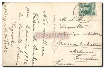 Vila com igreja — flores — P-C Paris 1540 — Verso