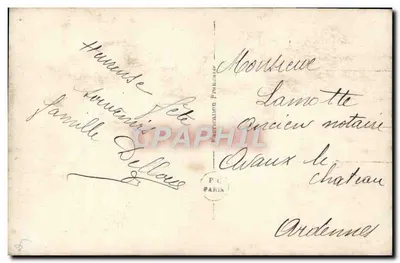 Buquê de rosas — Boa rosa — P.C. Paris n°532 — Verso