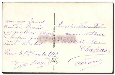 Crisantemi colorati — PC PARIS 39 — P. C. Paris — Verso