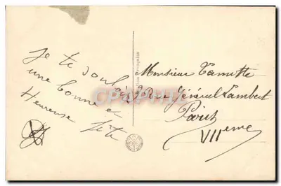 Violetas — buquê — editor Y. NOJER n°2435 — Verso